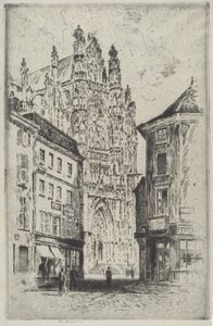 Transeptet, Beauvais av Joseph Pennell