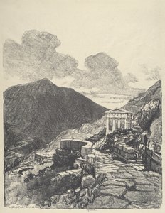 Atens skattkammare, Delfi av Joseph Pennell