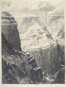 Den muromgärdade staden, 1912. av Joseph Pennell