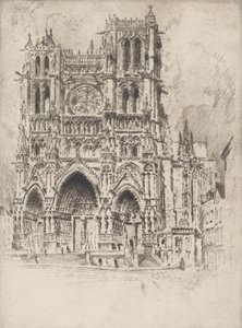 Västfronten, Amiens, 1907. av Joseph Pennell