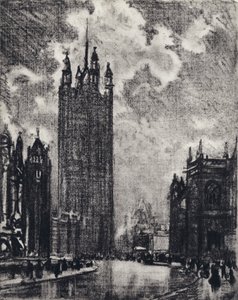 Victoria Tower av Joseph Pennell