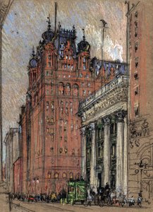 Waldorf Astoria Hotel av Joseph Pennell