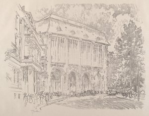 Wertheim, Leipziger Platz, Berlin av Joseph Pennell