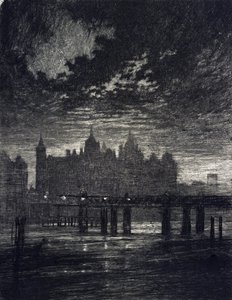 Whitehall Court i London. av Joseph Pennell