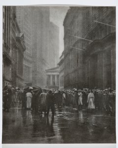 The Curb Market - New York, 1921 (bromoil print) av Joseph Petrocelli