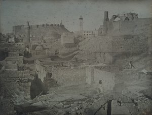 Aleppo, sett från Antiokiaporten, 1844.