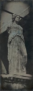 Caryatid, Erechtheion, Aten, 1842. av Joseph Philibert Girault De Prangey