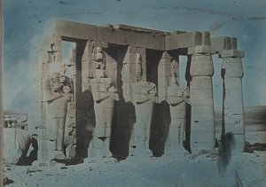 Ramesseum, Thebe, 1844. av Joseph Philibert Girault De Prangey
