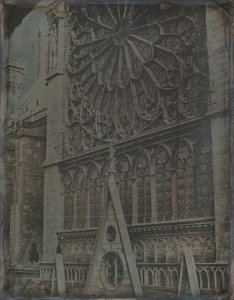 Rose Window, Notre-Dame-katedralen, Paris, 1841.