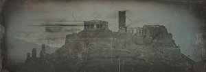 Western Approach to Acropolis, Aten, 1842. av Joseph Philibert Girault De Prangey