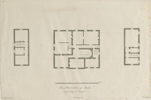 Sandon Hall - Plan över kammargolvet: gravyr, nd [1769-1771] (tryck) av Joseph Pickford