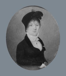 Porträtt av en dam, ca. 1808. av Joseph Pierre Picot de Limoelan de