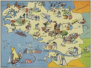 Bretagne (färglitografi)