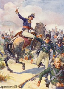 General Janssens i slaget vid Blaauwberg (färglitografi)