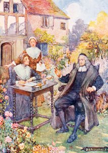 John Milton i sin trädgård av Joseph Ratcliffe Skelton