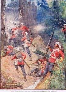 Britterna ropade sitt krigsrop anklagade intrånget av Joseph Ratcliffe Skelton
