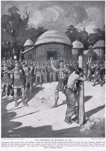 The Scourging of Boadicea, illustration från 
