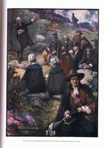 Medan predikanterna predikade och bad, höll vaktposter vakt, 1910