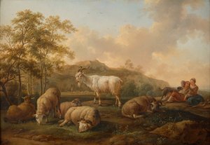 Landskap med betande boskap av Joseph Roos d. Ä.