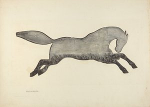 Häst väderflöjel av Joseph Rothenberg