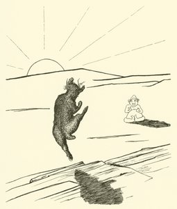 Old Man Kangaroo (gravyr) av Joseph Rudyard (after) Kipling