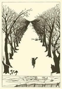 Katten som gick själv (gravyr) av Joseph Rudyard (after) Kipling