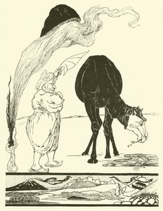 Djinnen som ansvarar för alla öknar (gravyr)