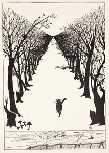 Katten som gick själv, illustration från "Just so Stories for Little Children" av Rudyard Kipling, pub. London, 1951