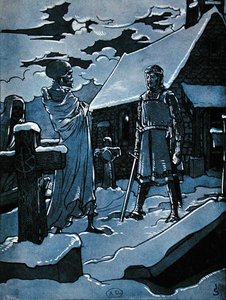 The Aid of the Dead, illustration från "Legends of Alsace" av Georges Spetz
