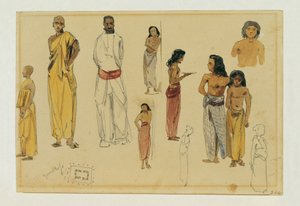 Singalesiska präster i Ceylon av Joseph Selleny