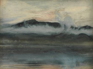 Coniston & Old Man (akvarell) av Joseph Severn