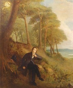 Keats lyssnar till näktergalen på Hampstead Heath, 1845 (se även 145175)