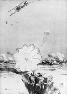 Flygplan levererade ammunition till den brittiska frontlinjen, första världskriget, 1914-1918 1926