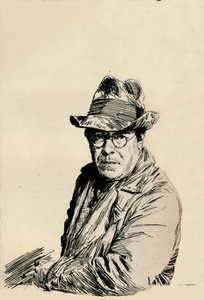 Självporträtt, c1933 av Joseph Simpson