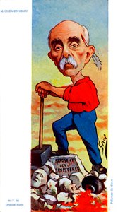 Georges Clemenceau - karikatyr av Sirat