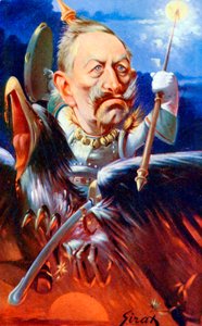 Kaiser Wilhelm II - karikatyr av Sirat