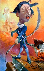 Maurice Barrès - karikatyr av Sirat