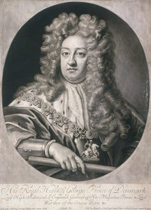 Ovalt porträtt av George, Prins av Danmark, 1704
