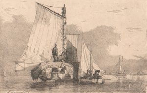 Båtar vid Braydon, 1825