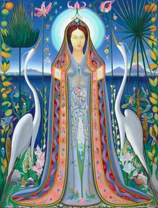 Purissima 1927 (olja på duk) av Joseph Stella