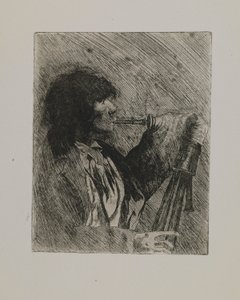 Utan titel - Man med säckpipa av Joseph Stella
