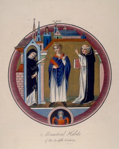 "Monastiska vanor under det tolfte århundradet", c1797