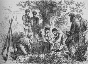 Begravning av Eyre, c1880
