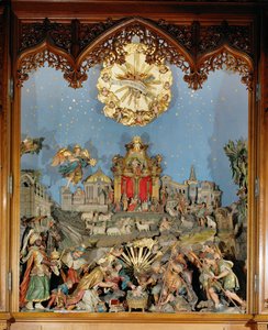 Krubba, som används i klosterkyrkan under julgudstjänsterna ... av Joseph Thaddaeus Stammel