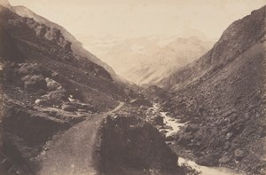 Kaos på väg till Gavarnie, St-Sauveur, 1853.