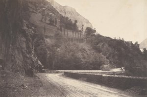 Vägen från Pierrefitte till Luz St Sauveur, 1853.