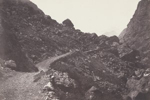St. Frälsare. Chaos Trail som leder till Gavarnie Saint-Sauveur. Vägen till kaos ..., 1853.