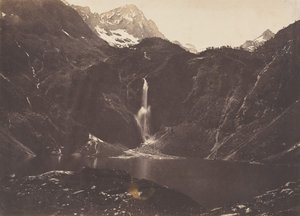 Utsikt över sjön Oo eller Seculejo, Bagnère de Luchon, 1853.