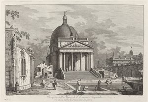 Prospekt för kyrkan SAN. Simeone Apostolo, 1742.