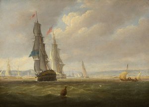 Fartyg på väg in i Avon av Joseph Walter